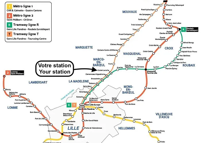 Joli 20m2 Cozy Et équipé Avec Terrasse ! * Marcq-en-Barœul